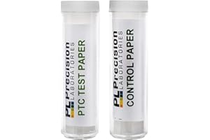 EISCO PTC Test Strips & Control Test Strips Experiment Set, Includes 2 Vials - Test Papers - Genetic Taste Testing
