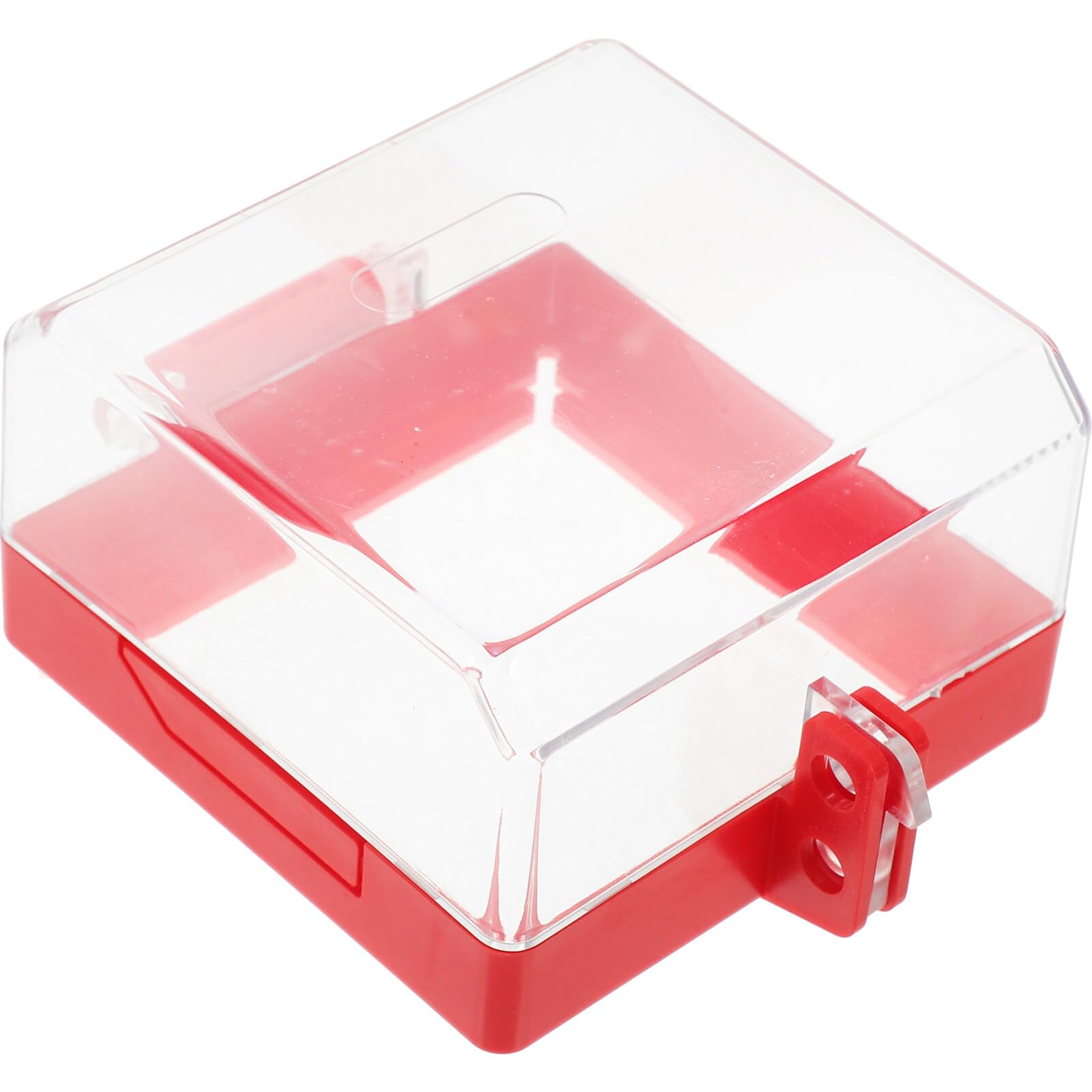 Artibetter Transparent Switch Protection Cover Clear Push Button Guard Lockable Switch Box for Home Office School 5.31X4.06X2.48 Inch