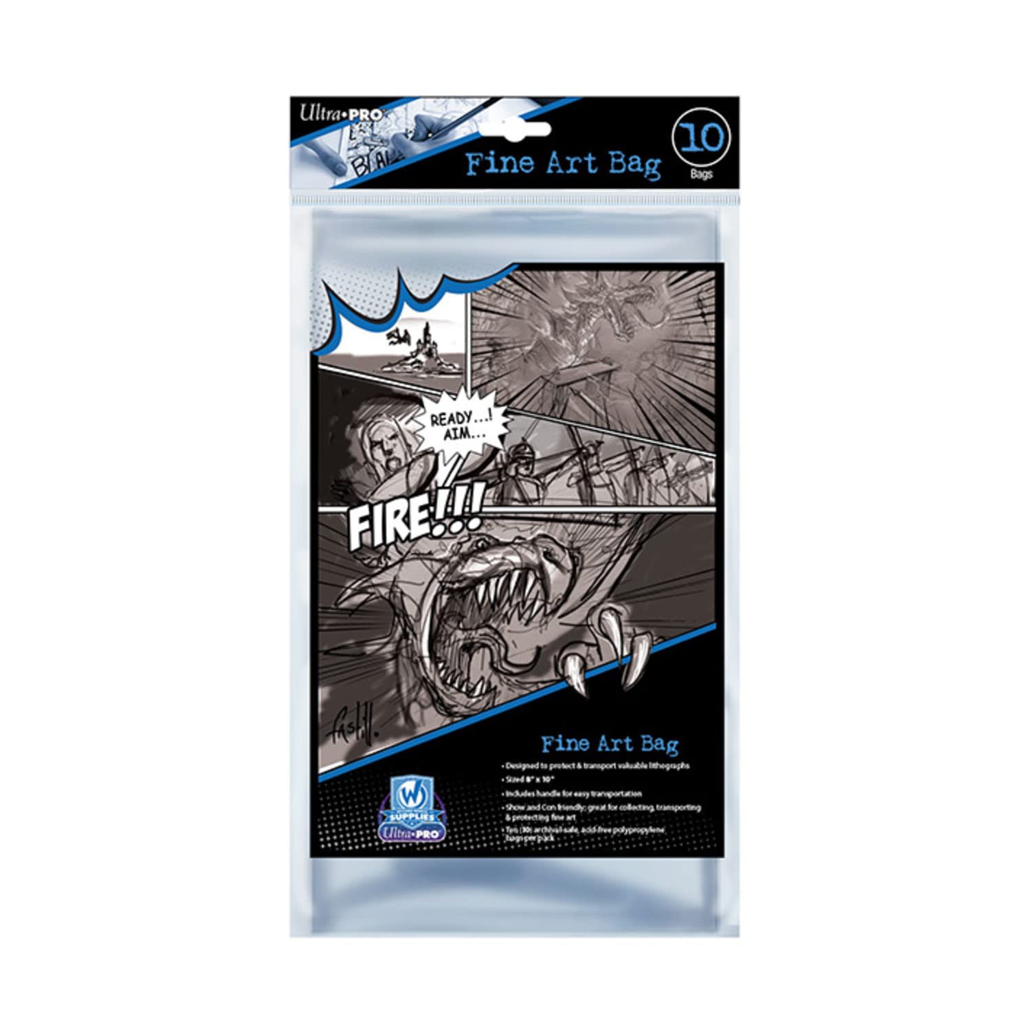Ultra Pro Lithograph/Fine Art Bag 8" x 10" - 10ct