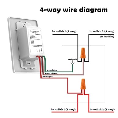 Extra Add On Smart Dimmer Switch Add On 4 Way Switch For Tessan 3 Way Wifi Dimmer Switch Kit Can Not Work Alone