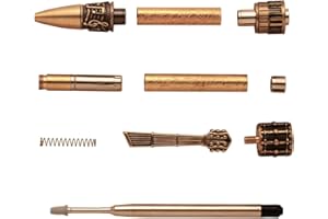Penn State Industries PKMUSAB Music Twist Ballpoint Pen Kit Woodturning Project (1, Antique Brass)