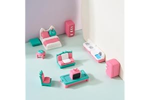 11Pcs Mini Furniture Decoration Dollhouse Furniture Set Accessories Miniature House Model for for DIY Desktop Home Decoration