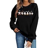Halloween Spooky Season Sweatshirt Women Cute Ghost Graphic Pullover Tops | Magical Halloween Sweatshirts, Womens Black Cat Ghost Shirts, Funny Halloween Long Sleeve Sweater