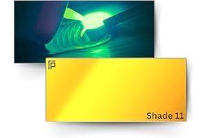 The King | Shade 11 Gold Welding Lens 2x4 1/4 | Aqua Colored Glass Welding Lens | Shade 11 Welding Lens 2x4 1/4, Perfect Size For a Sugar Scoop Welding Hood, or Pancake Welding Hood | Ridge Products