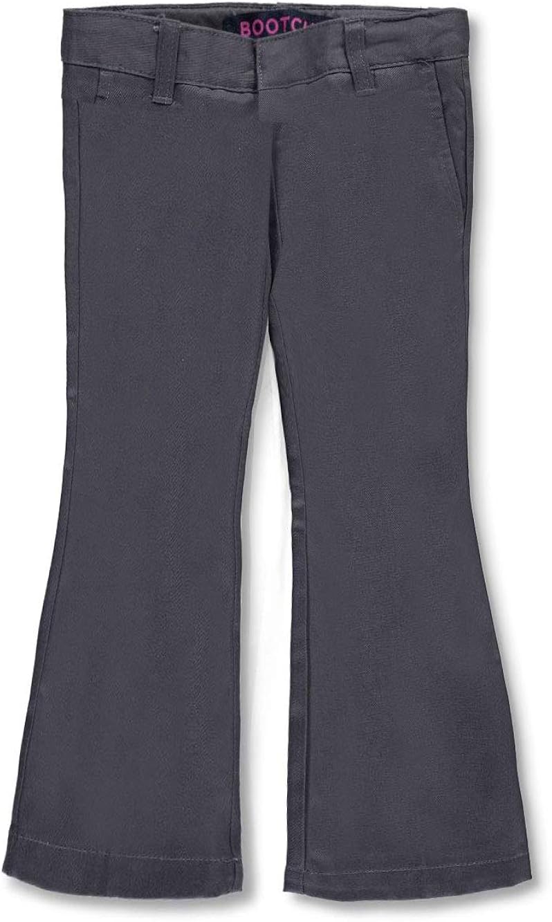 French Toast Little Girls' Flat Front Flare Pants School