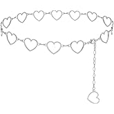 HIQUACC Long Tassel Waist Chain Belt for Women, Adjustable Metal Body Belly Belt Chain for Dress