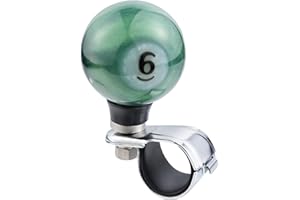 Arenbel 6 Billiard Steering Wheel Booster Knob Car Turning Spinner Assist Grip Handle Fit Most Vehicles Trucks Boats,Green