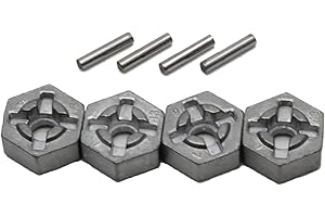 HOSIM RC Car Aluminum Alloy Wheel Hub Hex Accessory Spare Parts 25-ZJ09 for Hosim 9125 9155 9156 RC Car (4 Pcs)