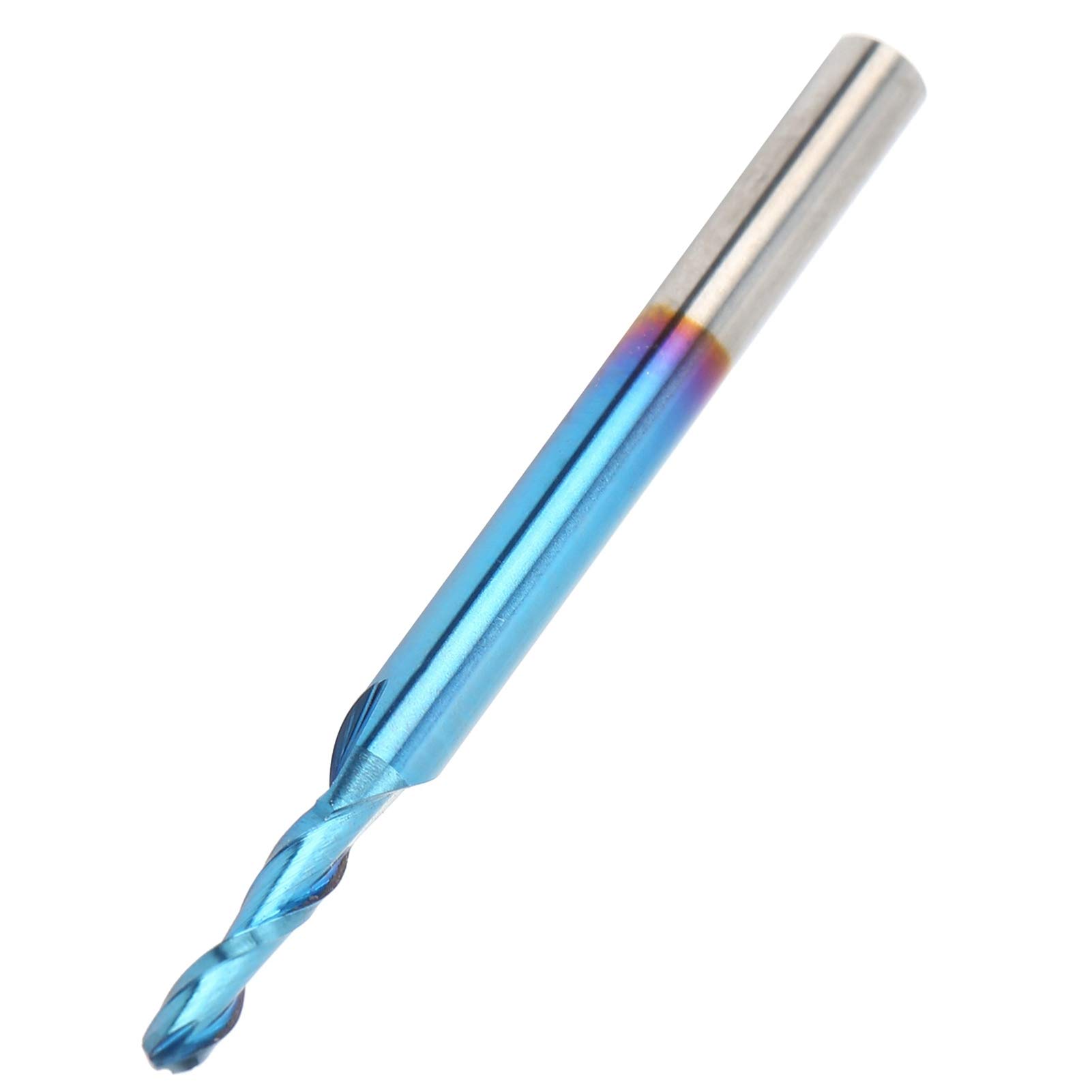 Majatou Spiral Ball Milling Cutter 2 Flutes Tungsten Steel Blue Coat End Mill CNC Router Bits Engraving Router Bits