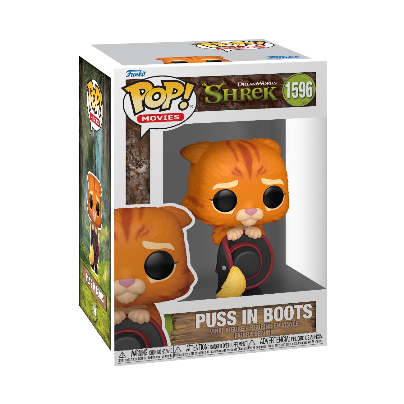 Funko Pop! Movies: Shrek Dream Works 30th - Puss In Boots In Boots - Collectable Vinyl Figure - Gift Idea - Official Merchandise - Toys for Kids & Adults - Movies Fans - Model Figure for Collectors