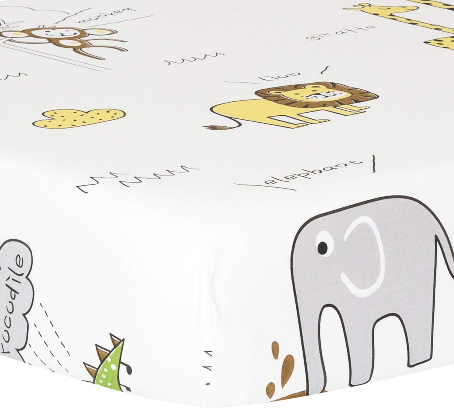giraffe print crib sheets