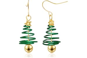 Artlunar Christmas Earrings Xmas Drop Dangle Earrings for Women Holiday Earring Christmas Jewelry Gift