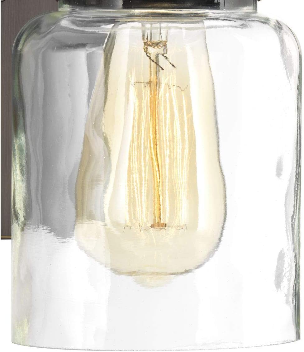 Calhoun Collection Antique Bronze Three-Light Farmhouse Bath Vanity Light - - 