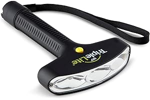 TripleLite 180 Degree LED Flashlight - Super Bright Light – High 300 Lumen, Water Resistant Light for Camping accessories, Outdoors, Emergency Flashlight- Patented