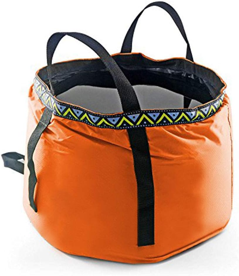 GKSELLING 12L Portable Folding Wash Basin, Lightweight and Durable Compact Collapsible Foldable Water Bucket Container for Camping Hiking Fishing Travelling etc. : Sports & Outdoors