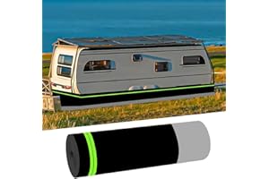 Rv Skirting for Winter, 36in High Green Camper Polyester Fiber Connect with Stainless Steel Mesh, Mobile Home Skirt Kits Trai