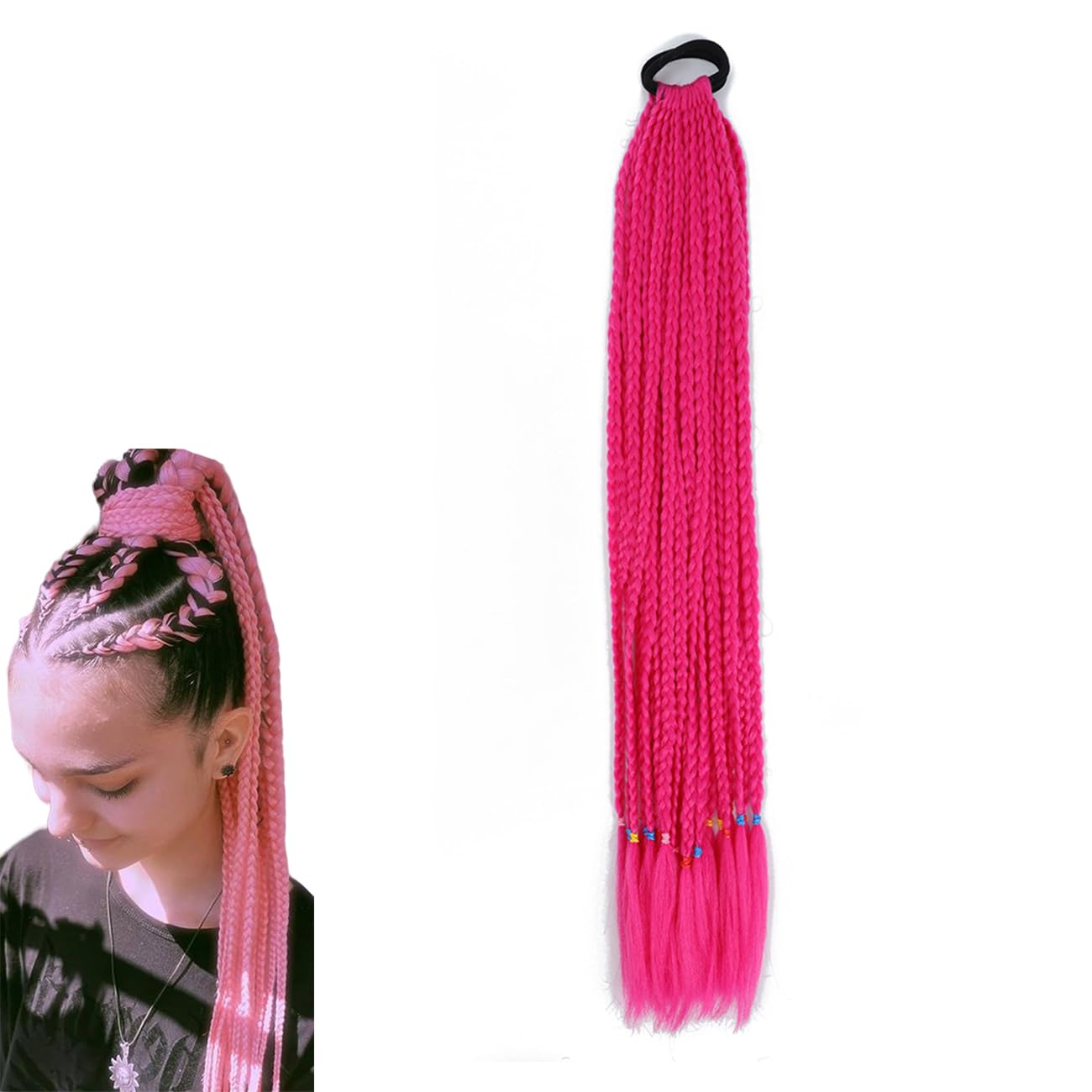 prinfantasy Braiding Hair Extension Braids Synthetic Hair Braid Red, BZ136 โ image 1