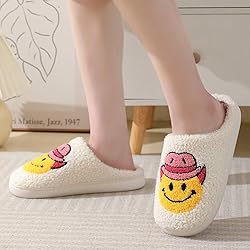 KEYUSHOP Happy Face Slippers for Kids Smile Face