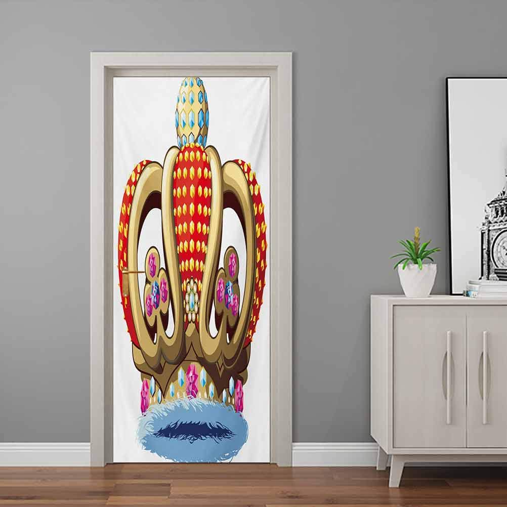 King Wall Murals Royal Family Nobility Crown with Colorful