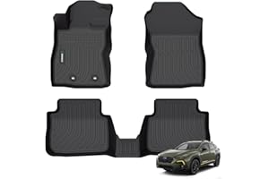 ANBINGO Floor Mats Custom for 2024 2025 2026 Subaru Crosstrek & Subaru Impreza All Weather Protection TPE Waterproof Non-Slip Car Floor Liners 1st & 2nd Row Set Accessories Black