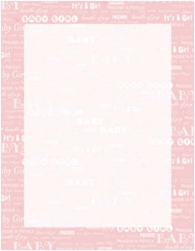 Amazon.com: 25 Sheets of Baby Girl Letterhead