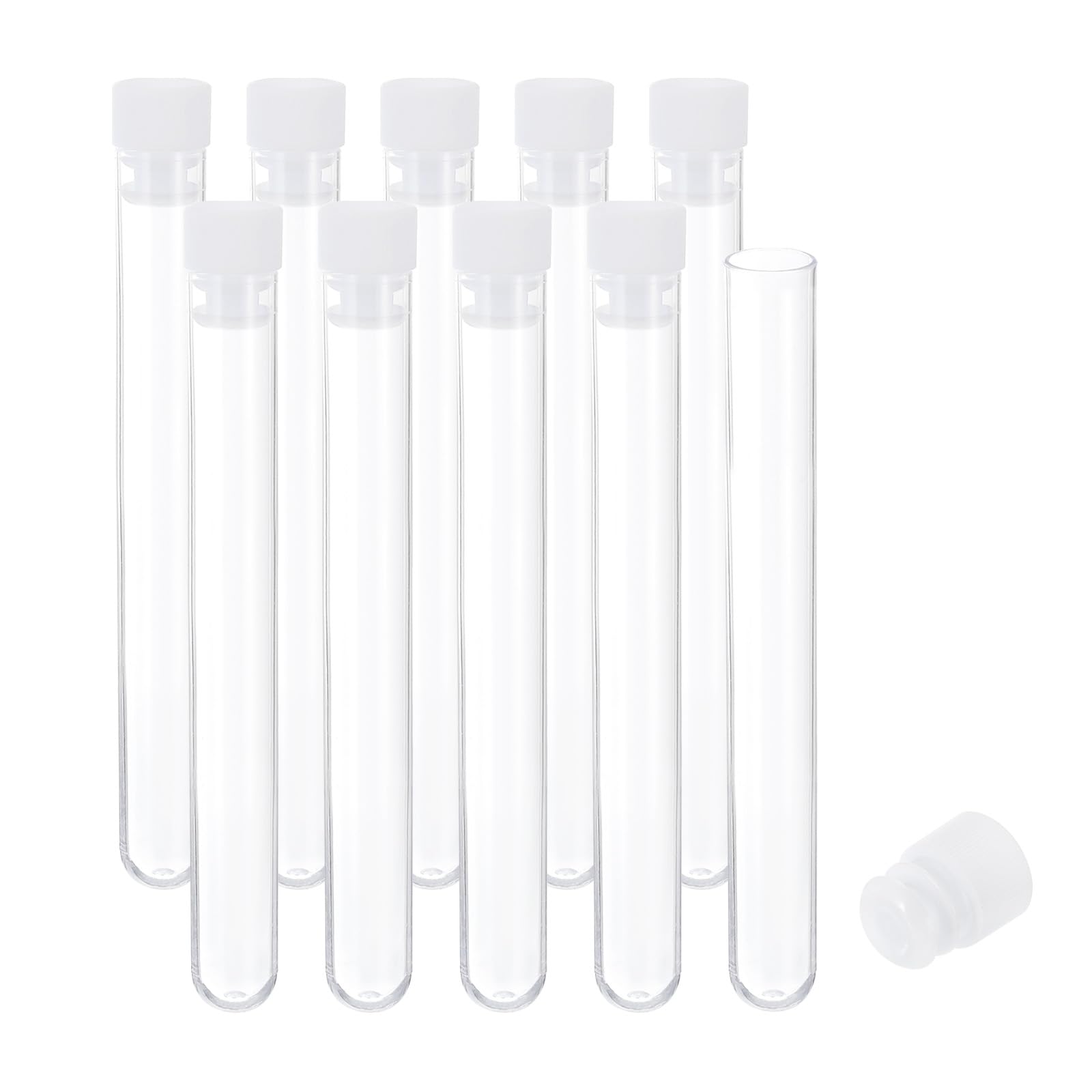 PATIKIL 4" Length Plastic Sewing Needle Storage Holder, 10 Pack Portable Embroidery Needle Pin Toothpick Storage Tubes Cases Box for Craft Knitting, Clear