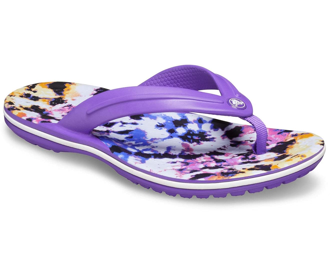 purple crocs flip flops