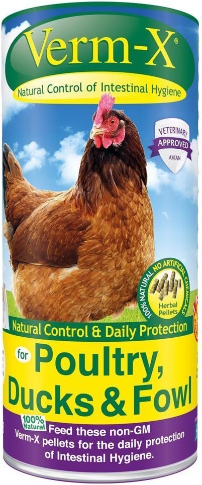 Verm X Poultry, Duch and Fowl Pellets Internal Parasite Control 250g