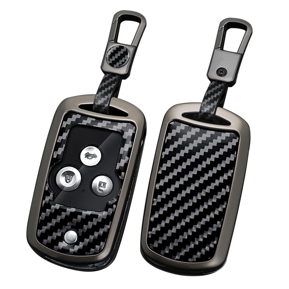 Photo 1 of ontto Key Fob Holder Fit for Acura MDX RDX TL TSX ZDX 2008-2013 & Honda Accord 2008-2012, Carbon Pattern Black