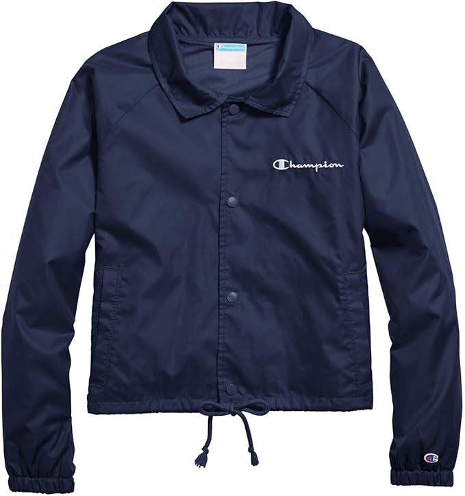 champion women's heritage coaches jacket