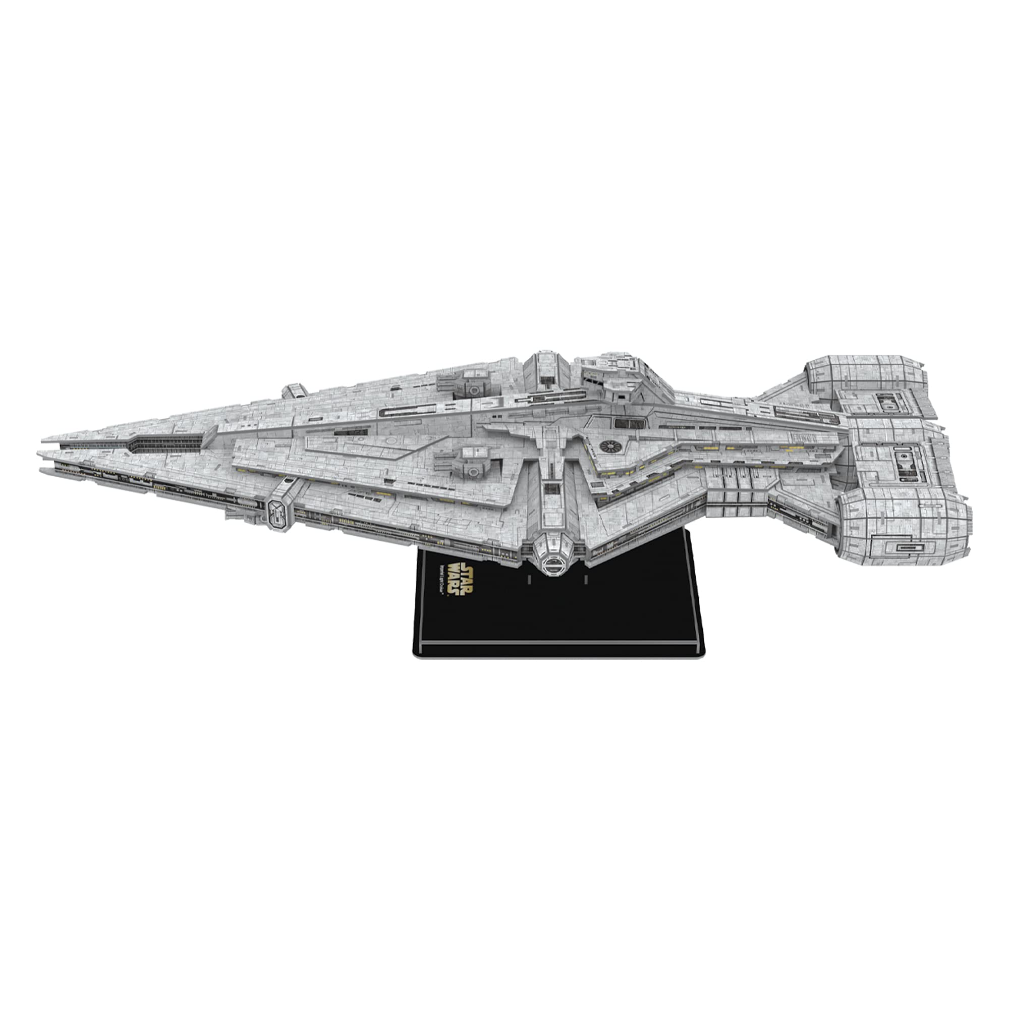 University Games Star Wars: The Mandalorian Imperial Light Cruiser Model Kit, Grey