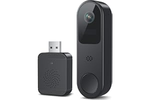 Belleye 2K HD Battery Doorbell Camera Wireless with Ring Chime, Smart Video Doorbell with Two-Way Talk, Secure Cloud Storage, AI Detection and Instant Alerts, Night Vision, Compatible with Alexa