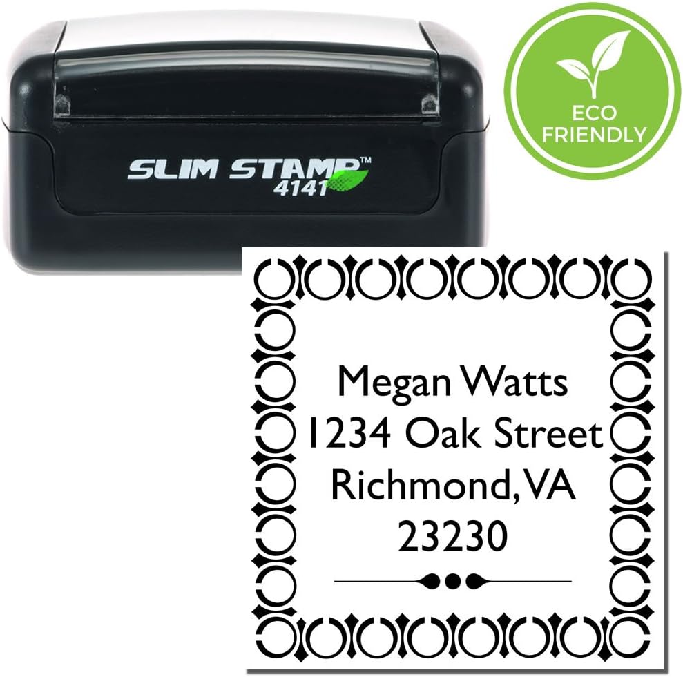 SLIM Slim Gill Sans Address Stamp