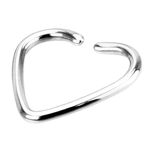 Piersando Tragus Piercing Helix Ohr Cartilage Knorpel Stab Stecker Fake Septum Nase Lippe Intim Clip Herz Ring 316 L Chirurge
