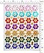 Jazzstick 350 Glitter Smiling Flower Decorative Sticker 10 Sheets (VST08A03)