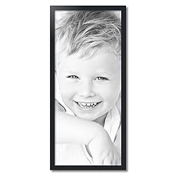 ArtToFrames 17x39 Inch Black Picture Frame, This