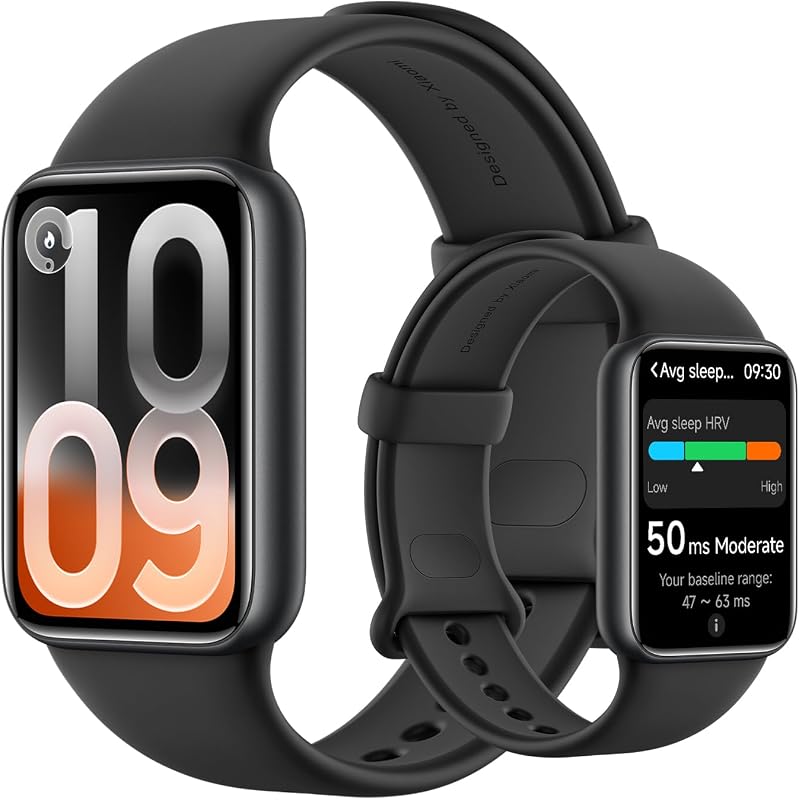 Smart Band 10 Pro, rastreador de fitness em estilo relógio unissex, ecrã AMOLED de 1,74", algoritmo de sono melhorado, 21 dias de bateria, Android e iOS, 150+ modos, GNSS, 5ATM, preto