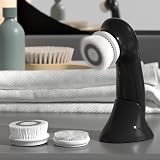 TOUCHBeauty Men's Facial Cleansing Brush Electric Face Wash w/ Stand 3 Heads 2 view 8