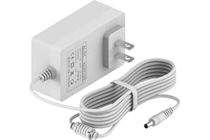 BOEEA 10 Ft Power Cord for 4moms mamaRoo 2/4, 12V 3A Adapter Charger Fit Rockaroo Baby Swing, White