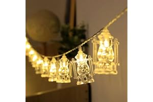 Ramadan Decorations, Star Garland, Ramadan Decorations for Home, Muslim Festival Party Decor,Used for Bedroom Room Office Hom