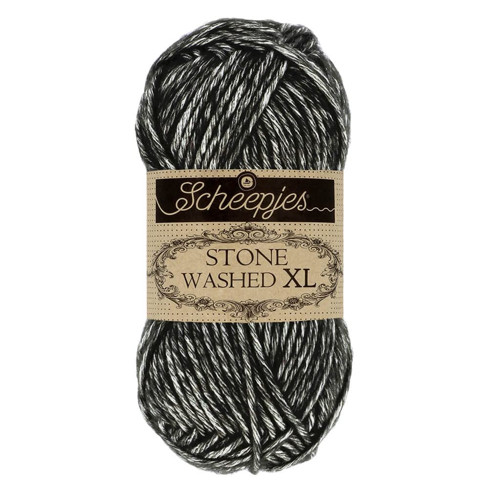 Scheepjes Stone Washed XL 50 g Yarn - 843 Black Onyx
