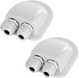 Restmo 2 Pack IP68 Waterproof Solar Cable Entry Gland Dual Cable Seal Box