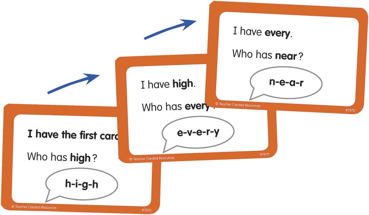 Teacher Created Resources I Have. Who Has.? Sight Words Grade K (7868), Multicolor : Office Products