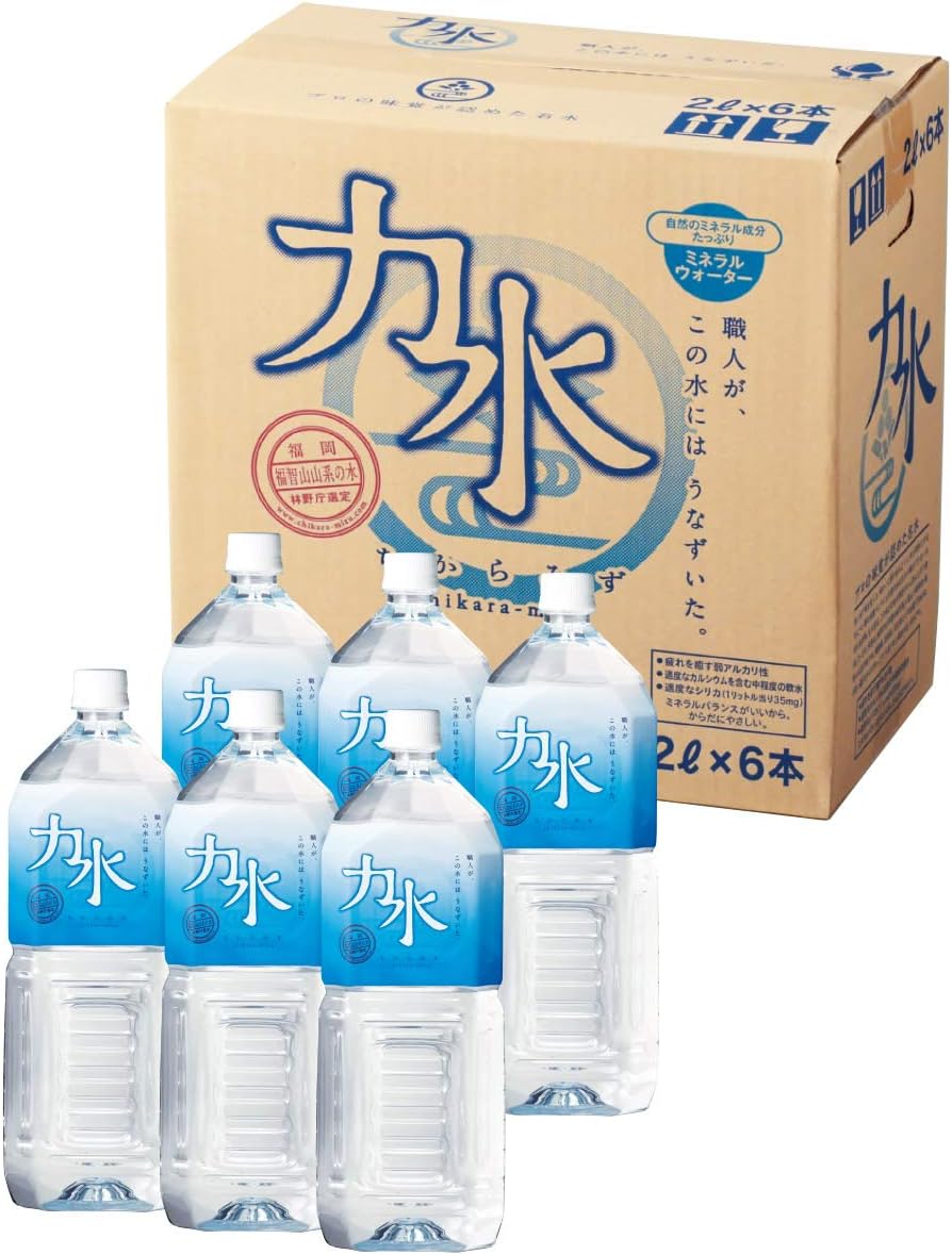 Amazon 力水2lペットボトル 6本入り 株式会社もち吉 ミネラルウォーター 通販