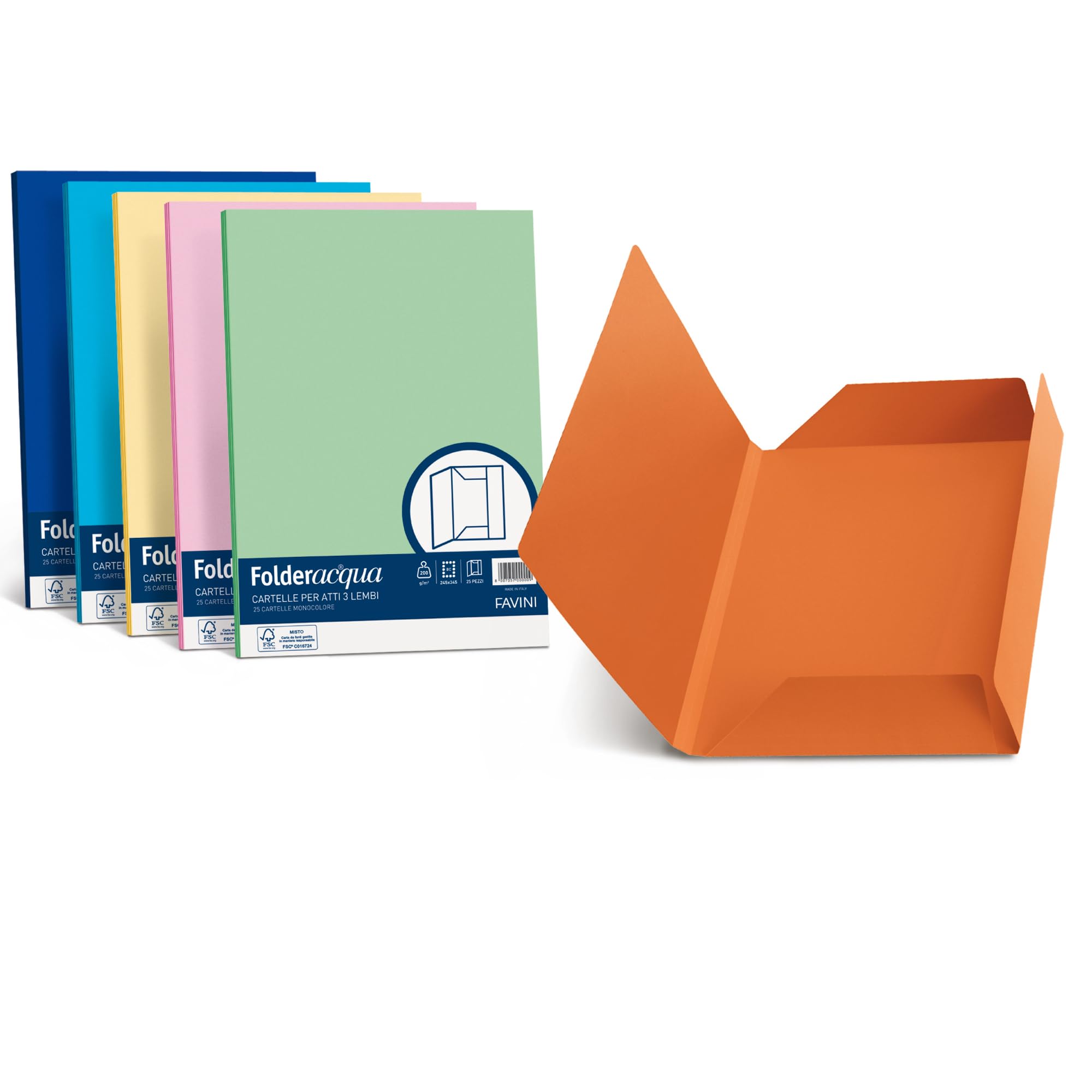 FAVINI A50E434 Light & Cardboard Folders 3 lembi