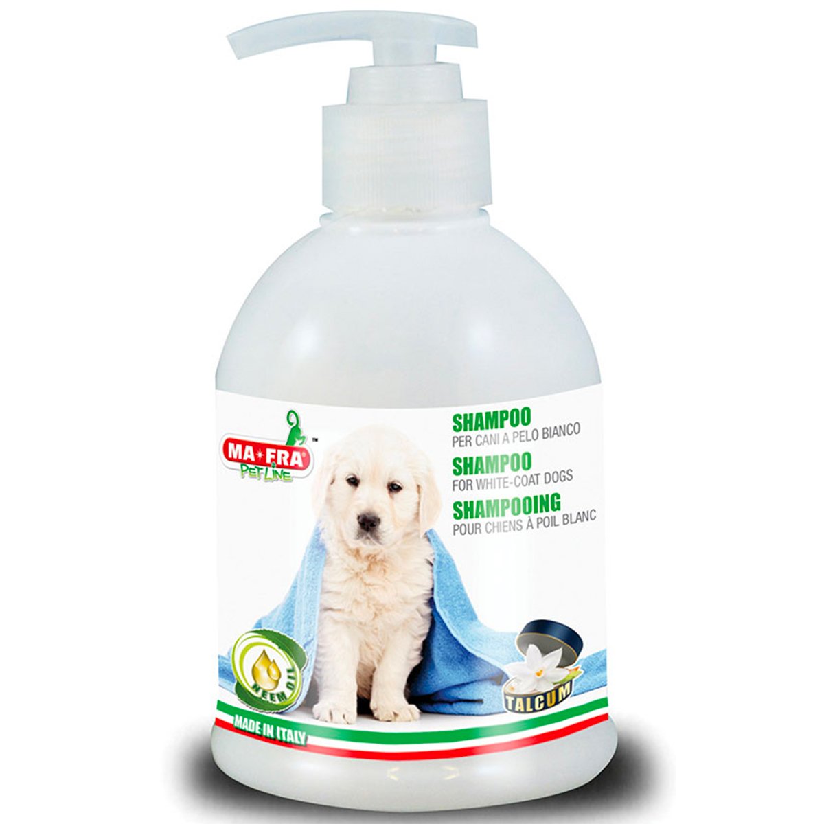 MAFRA Shampoo for WhiteHaired Dogs, AntiYellowing Extra Glossy