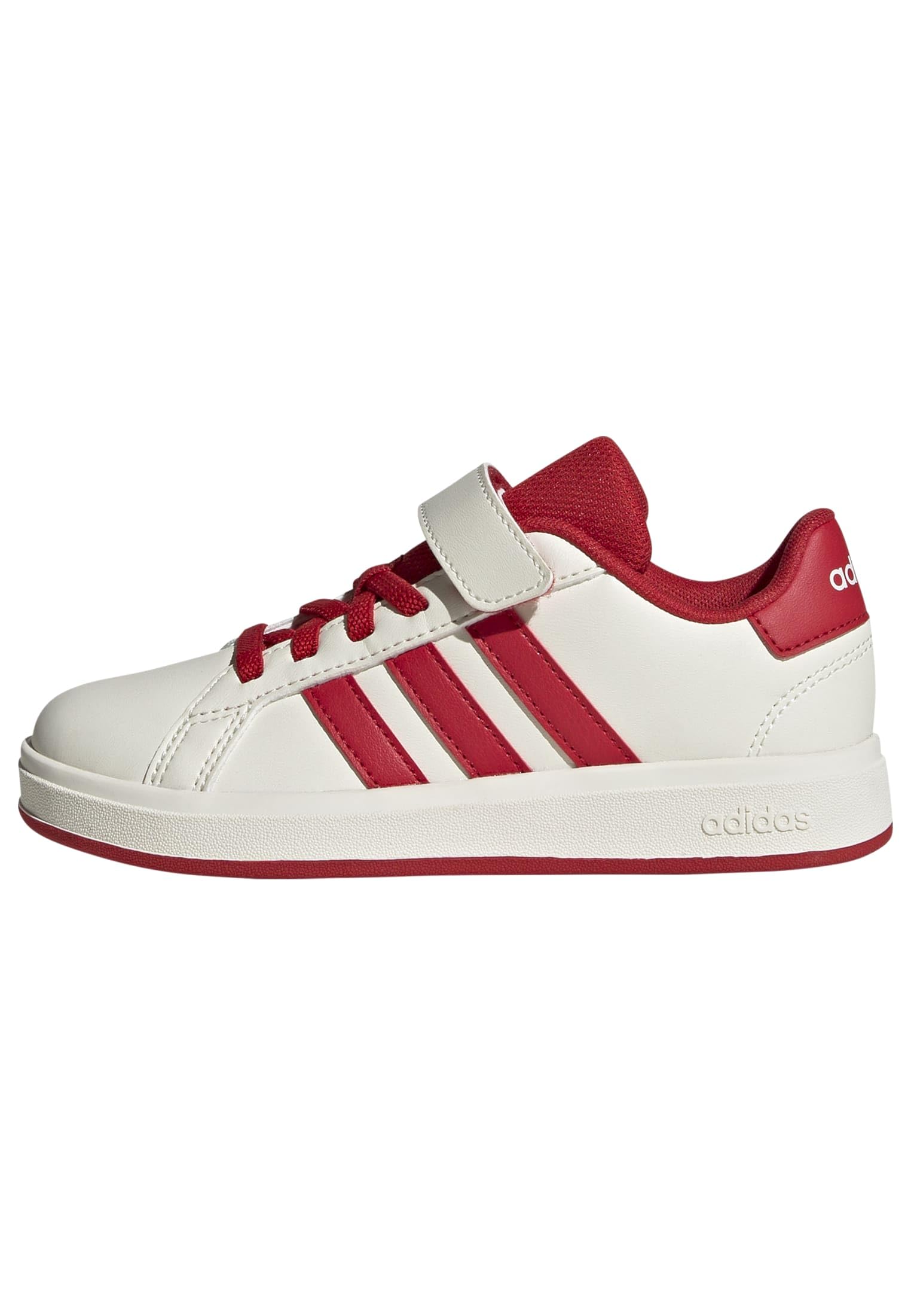 adidas Unisex-Kids Grand Court 2.0, Off White/Collegiate Red/Black, 13 Image