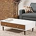 Baxton Studio Gemini Wood Contemporary Coffee Table, White