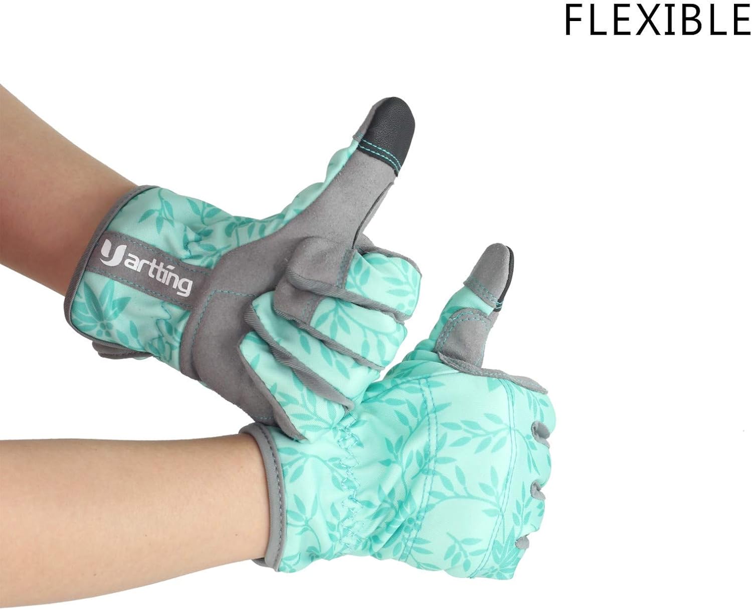YARTTING Gardening Gloves for Women, Flexible Breathable Spandex, 2 Pairs Yard & Gardening Working Gloves Touch Screen, Best Garden Gifts & Tools for Gardener, X-Small : Garden & Outdoor