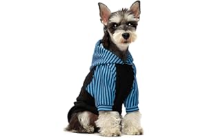 Fitwarm Pet Clothes Dog Hoodies Puppy Pullover Cat Hooded Shirts Sweatshirts Black Large